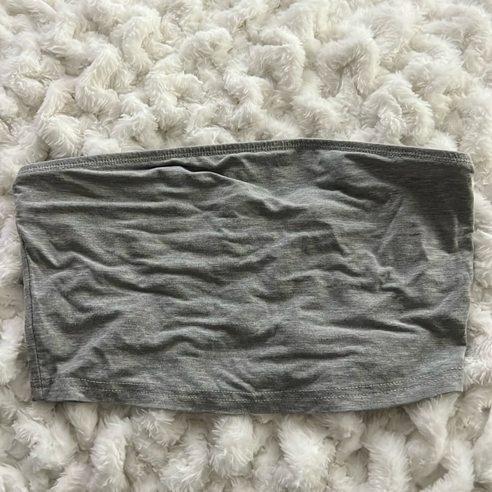 Grey tube top- from shein